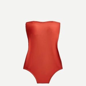 J.Crew Cross-back bandeau one-piece swimsuit 12